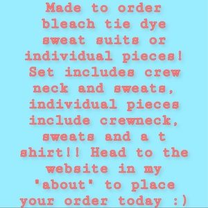 Sweat suit or individual pieces!!!